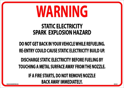 [CVD19-011] CVD19-011 - 14"W X 10"H - WARNING... Decal