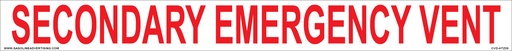 [CVD-HTZ29] CVD-HTZ29 - 20" W x 2" H - SECONDARY EMERGENCY PUMP Decal