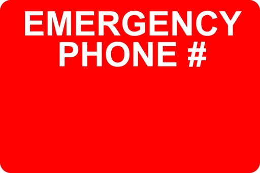 [AS-53] AS-53 - 12" x 8" Metal - Emergency Phone...