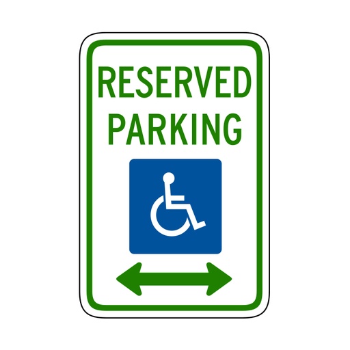 [RTS-01] RTS-01 Parking Signs - "Reserved Parking"  Reflective