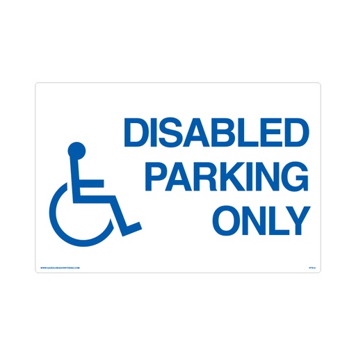 [RTS-05] RTS-05 Parking Signs - "Disabled Parking"  Reflective