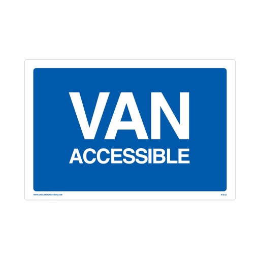 [RTS-06A] RTS-06A Parking Signs - "Van Accessible"  Reflective