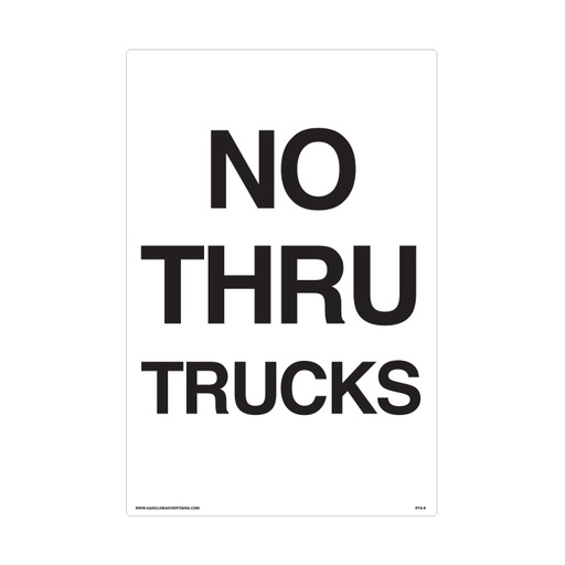 [RTS-09] RTS-09 Traffic Signs  "No Thru Trucks"  Reflective