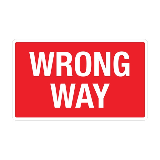 [RTS-27] RTS-27 Traffic Signs - "Wrong Way"  Reflective