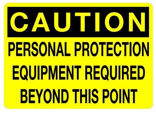 [CAS21-050] CAS21-050 - 14"W x 10"H CAUTION Aluminum Sign