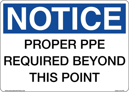 [CAS23-1410-PPE] CAS23-1410-PPE - 14" x 10" - Prevention Aluminum Signs