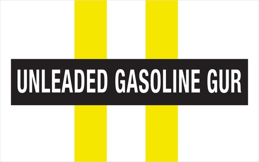 [CAS19-039-1] CAS19-039-1- 24"W x 15"H UNLEADED GASOLINE GUR Aluminum Sign