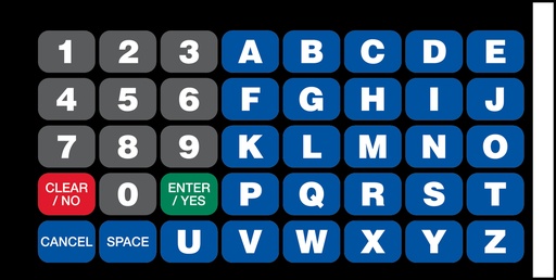 [GA-EU03007G001] GA-EU03007G001 Keypad Overlays