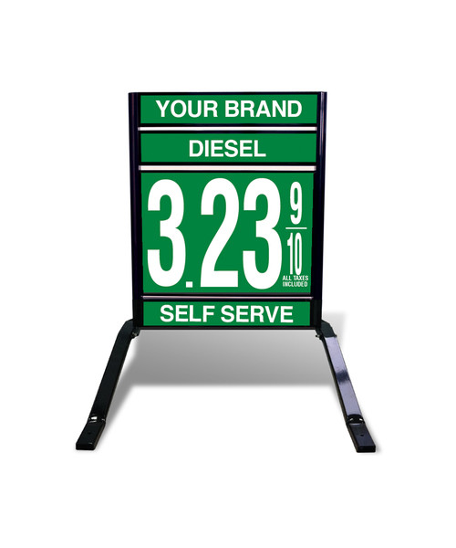 1 GRADE VXS110 SERIES FUEL PRICE SIGN WITH 22