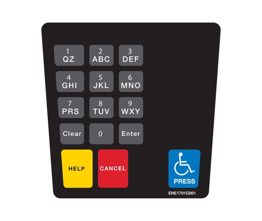 [DG10-KPO-2] DG10-KPO-2 Keypad Overlay