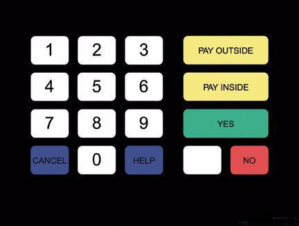 [GA-T18724-1052] GA-T18724-1052 Keypad Overlay