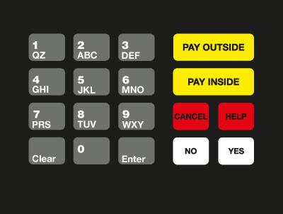 [GA-T18724-SA] GA-T18724-SA Keypad Overlay