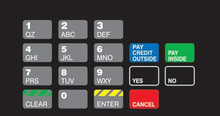 [GA-T50064-1133D] GA-T50064-1133D Keypad Overlay