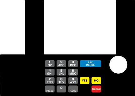 [GA-T50038-1011] GA-T50038-1011 Infoscreen Keypad Overlay