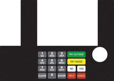 [GA-T50038-1031] GA-T50038-1031 Infoscreen Keypad Overlay