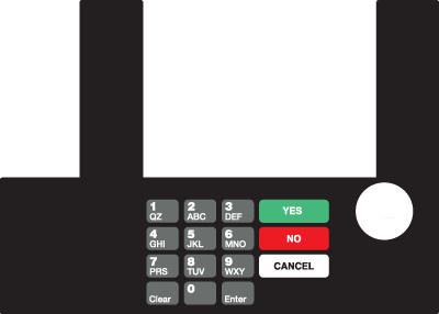 [GA-T50038-1037] GA-T50038-1037 Infoscreen Keypad Overlay