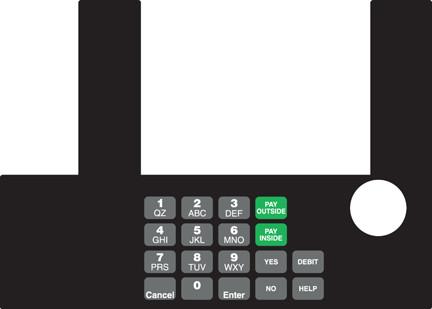 [GA-T50038-1048] GA-T50038-1048 Infoscreen Keypad Overlay