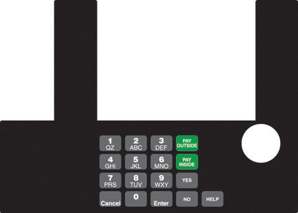 [GA-T50038-1049] GA-T50038-1049 Infoscreen Keypad Overlay