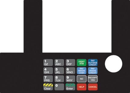 [GA-T50038-1064] GA-T50038-1064 Infoscreen Keypad Overlay