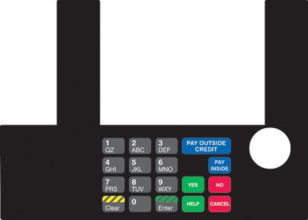 [GA-T50038-1069] GA-T50038-1069 Infoscreen Keypad Overlay