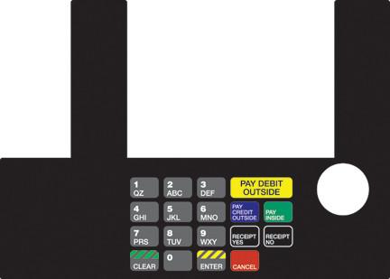 [GA-T50038-1074] GA-T50038-1074 Infoscreen Keypad Overlay