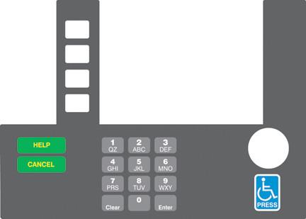 [GA-T50038-107A] GA-T50038-107A Infoscreen Keypad Overlay