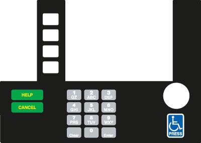 [GA-T50038-107AB] GA-T50038-107AB Infoscreen Keypad Overlay