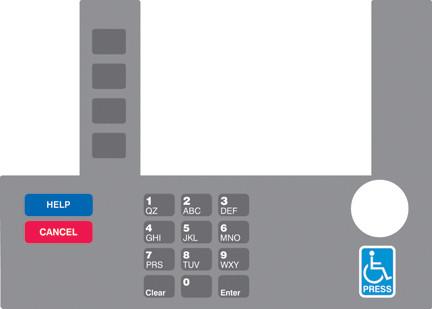 [GA-T50038-108A] GA-T50038-108A Infoscreen Keypad Overlay