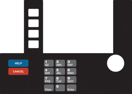 [GA-T50038-109] GA-T50038-109 Infoscreen Keypad Overlay