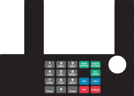 [GA-T50038-1091] GA-T50038-1091 Infoscreen Keypad Overlay