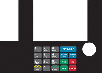 [GA-T50038-1092] GA-T50038-1092 Infoscreen Keypad Overlay