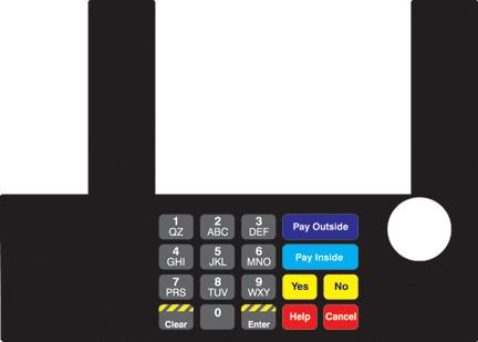 [GA-T50038-1096] GA-T50038-1096 Infoscreen Keypad Overlay