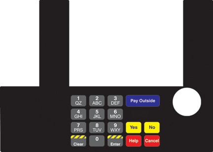 [GA-T50038-1096J] GA-T50038-1096J Infoscreen Keypad Overlay