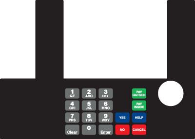 [GA-T50038-1106] GA-T50038-1106 Infoscreen Keypad Overlay