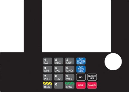 [GA-T50038-1121] GA-T50038-1121 Infoscreen Keypad Overlay