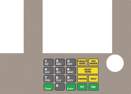 [GA-T50038-1137] GA-T50038-1137 Infoscreen Keypad Overlay