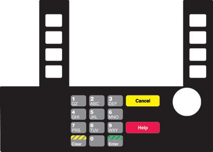 [GA-T50038-1151] GA-T50038-1151 Infoscreen Keypad Overlay