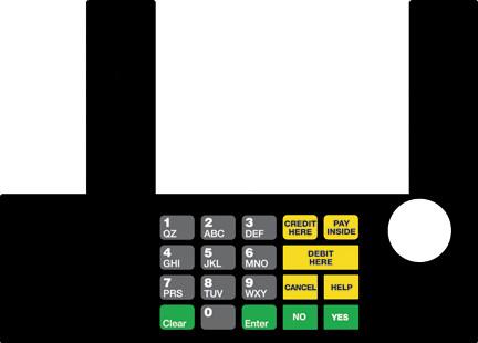 [GA-T50038-1157] GA-T50038-1157 Infoscreen Keypad Overlay