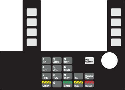 [GA-T50038-1170] GA-T50038-1170 Infoscreen Keypad Overlay