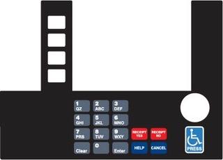 [GA-T50038-1177A] GA-T50038-1177A Infoscreen Keypad Overlay