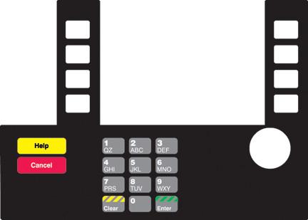 [GA-T50038-121] GA-T50038-121 Infoscreen Keypad Overlay