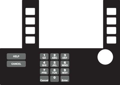 [GA-T50038-133] GA-T50038-133 Infoscreen Keypad Overlay