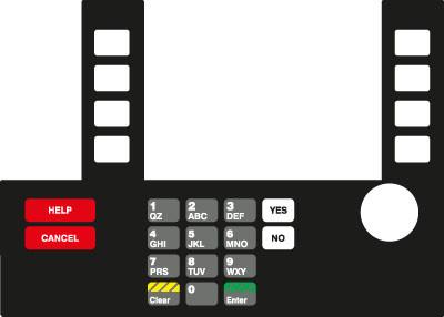 [GA-T50038-134YN] GA-T50038-134YN Infoscreen Keypad Overlay