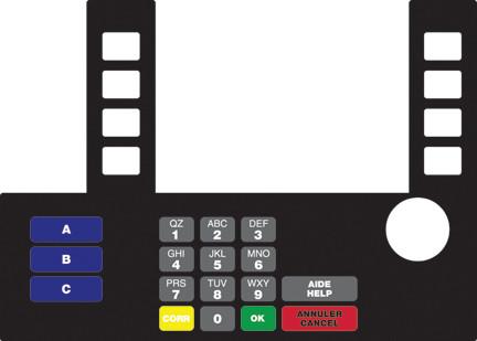 [GA-T50038-135] GA-T50038-135 Infoscreen Keypad Overlay