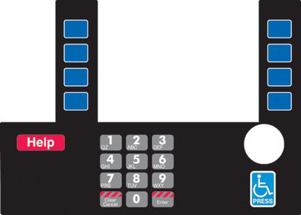 [GA-T50038-136A] GA-T50038-136A Infoscreen Keypad Overlay