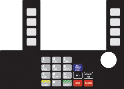 [GA-T50038-142] GA-T50038-142 Infoscreen Keypad Overlay