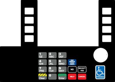 [GA-T50038-142A] GA-T50038-142A Infoscreen Keypad Overlay