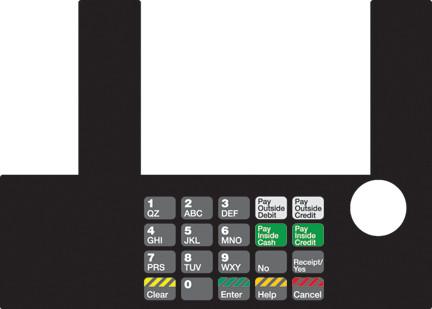 [GA-T50038-158] GA-T50038-158 Infoscreen Keypad Overlay