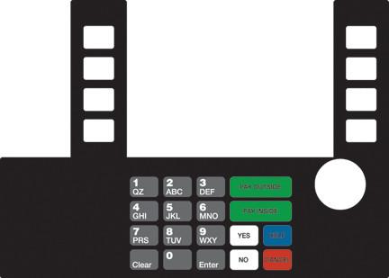 [GA-T50038-160] GA-T50038-160 Infoscreen Keypad Overlay