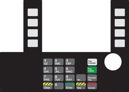 [GA-T50038-161] GA-T50038-161 Infoscreen Keypad Overlay